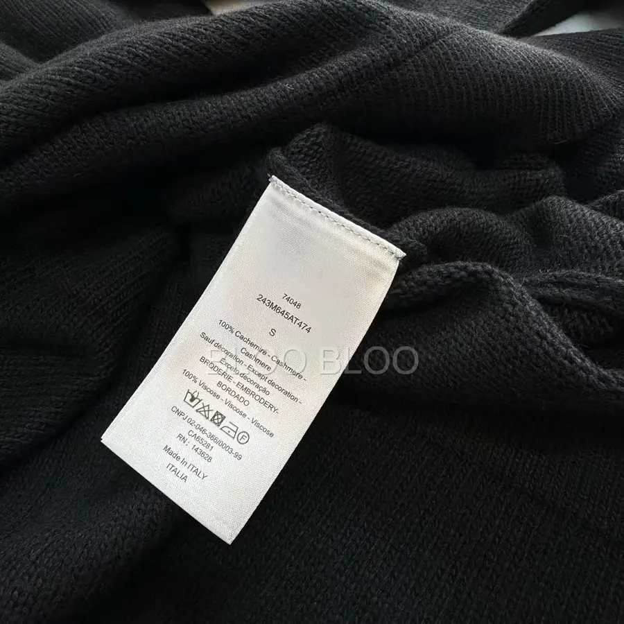 디올 Couture 캐시미어 스웨터 블랙