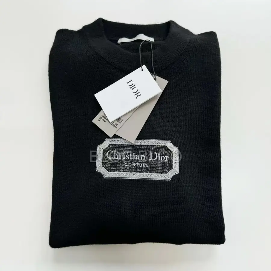 디올 Couture 캐시미어 스웨터 블랙
