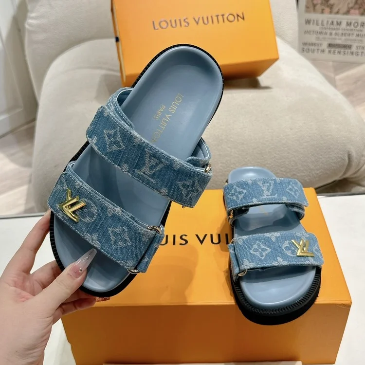 루이비통 LV 선셋 샌들 뮬