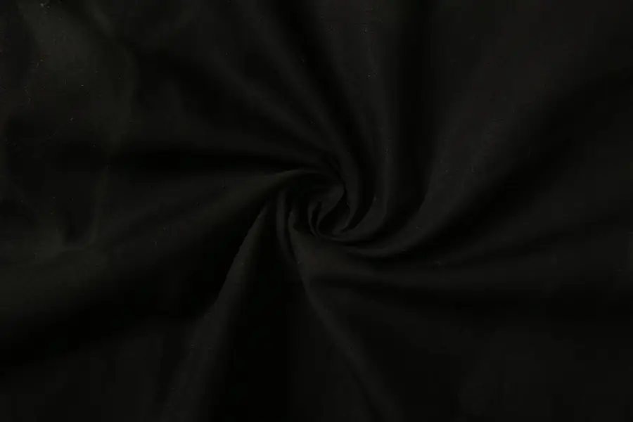 발렌시아가 워싱 더블 쉬폰 반팔 셔츠 블랙
