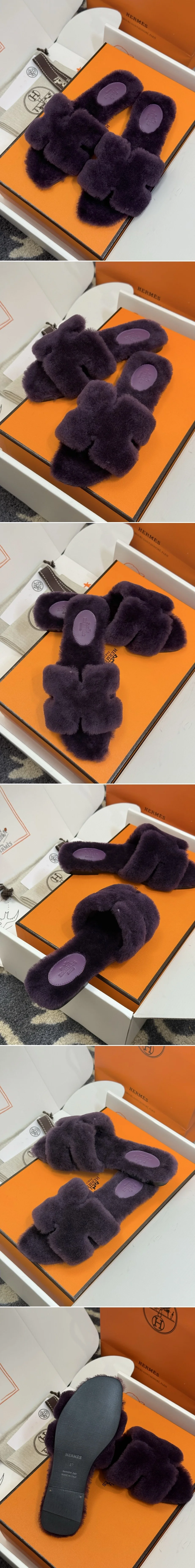 에르메스 오란 샌들 퍼플