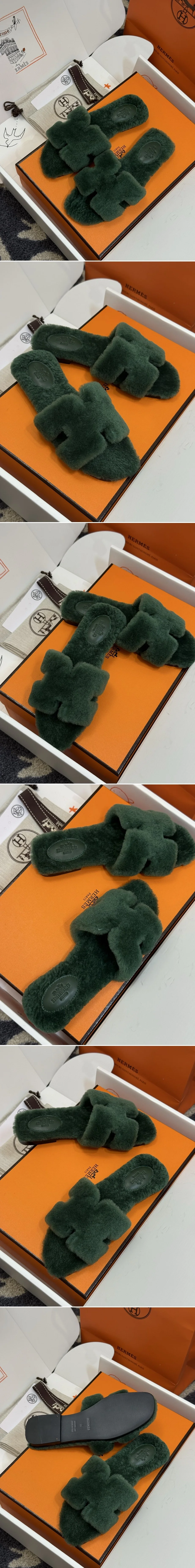 에르메스 오란 샌들 그린