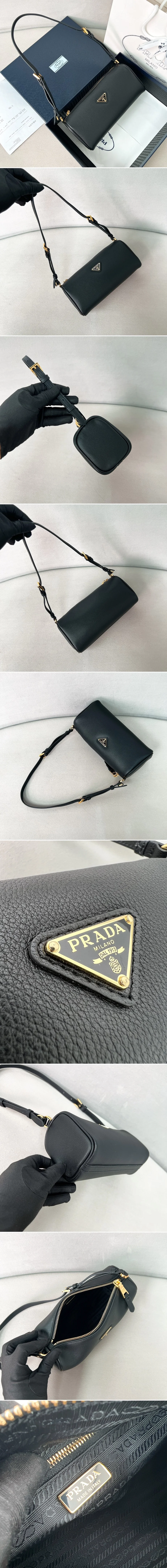 프라다 25SS 삼각로고 소프트 숄더 1BC239