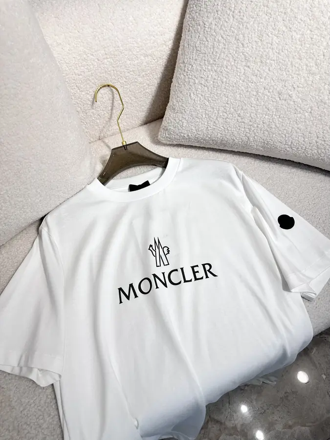 몽클레어 로고 반팔 티셔츠 화이트