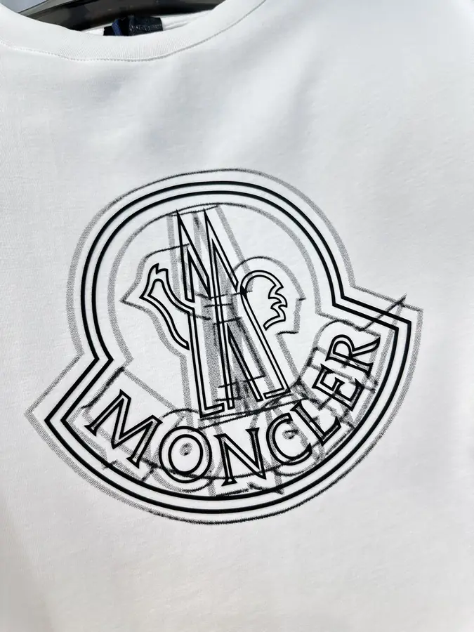몽클레어 로고 모티브 티셔츠 화이트