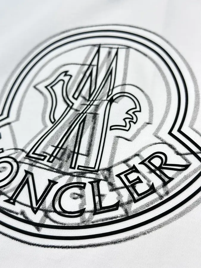 몽클레어 로고 모티브 티셔츠 화이트