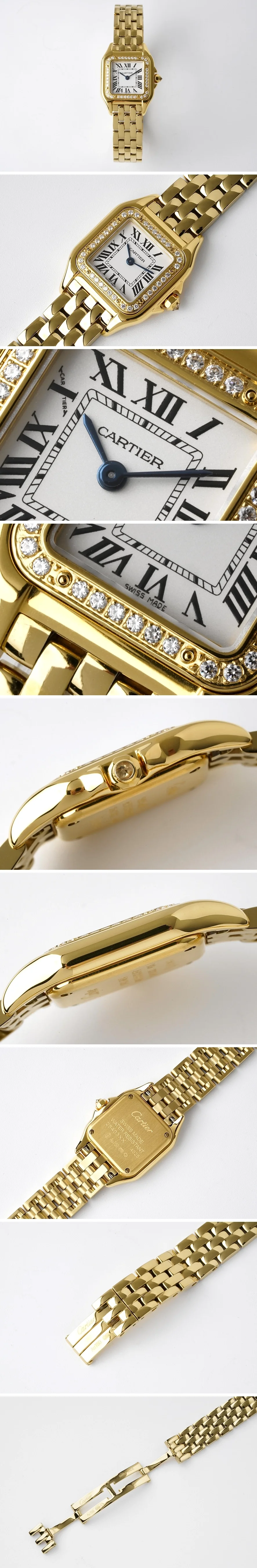 까르띠에 산토스 팬더 다이아 금장