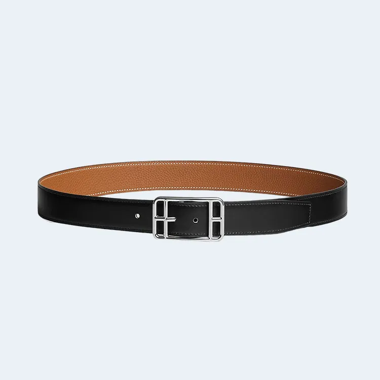 에르메스 카페 코드 32 리버서블 브라운 벨트 32mm