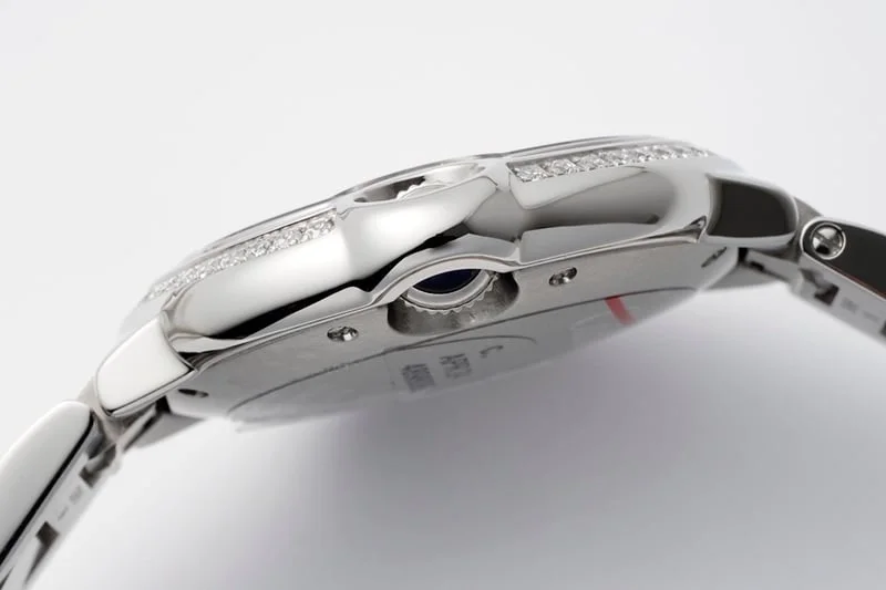 까르띠에 발롱 블루 스틸 블루 실버 선레이 다이얼