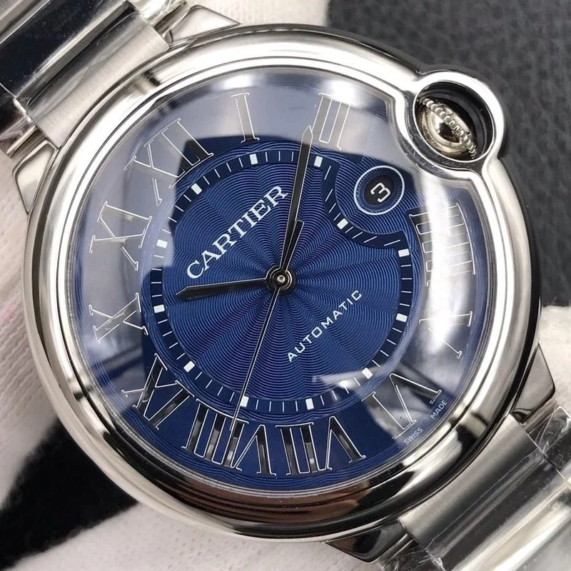 까르띠에 발롱 블루 드 워치 블루 다이얼