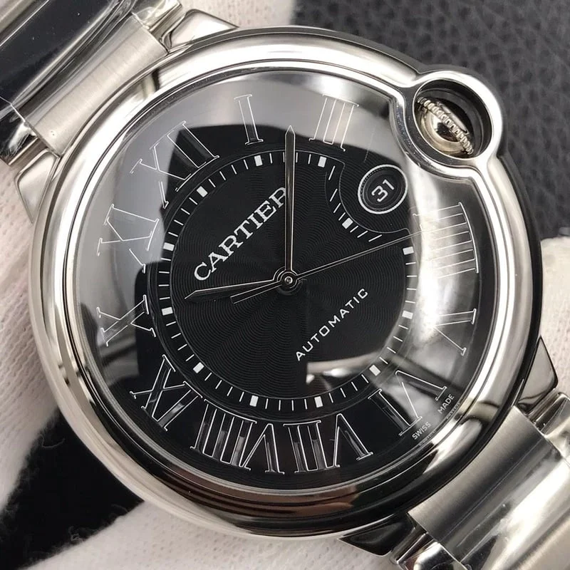 까르띠에 발롱 블루 드 워치 블랙 다이얼