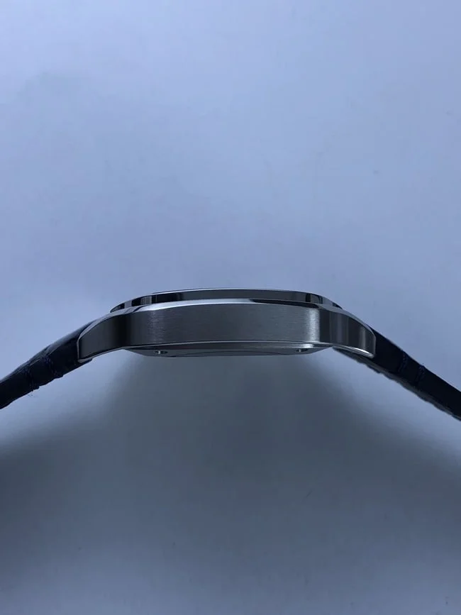 까르띠에 산토스 35mm 미디움 블루 스트랩