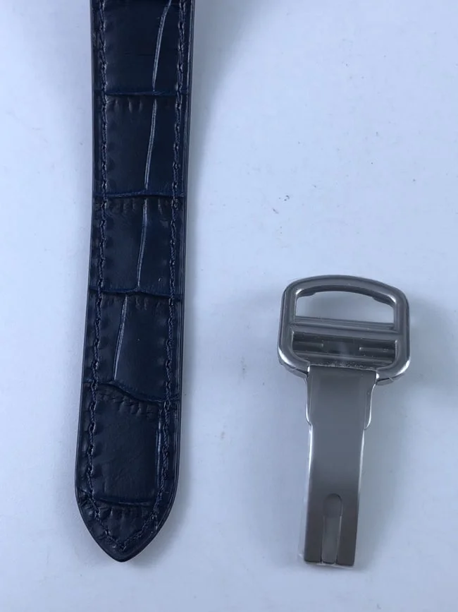 까르띠에 산토스 35mm 미디움 블루 스트랩