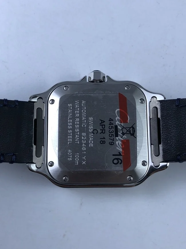 까르띠에 산토스 35mm 미디움 블루 스트랩