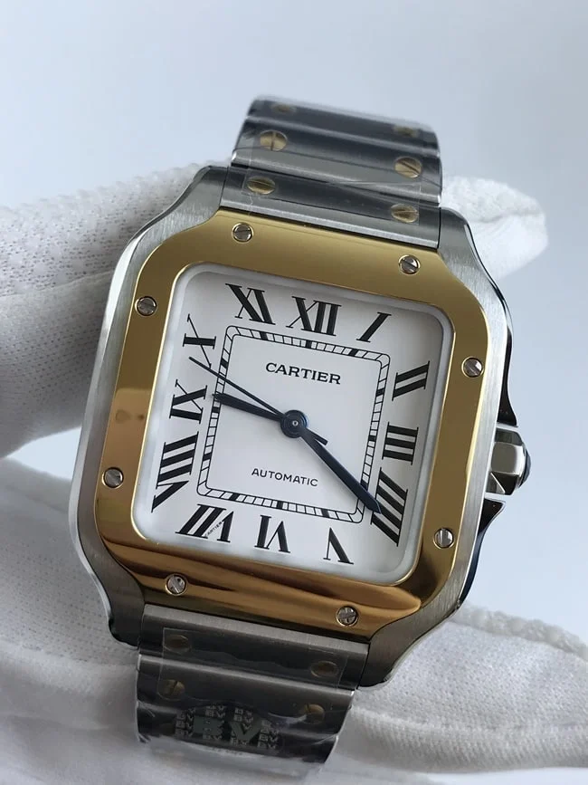 까르띠에 산토스 35mm 미디움 옐로우 골드