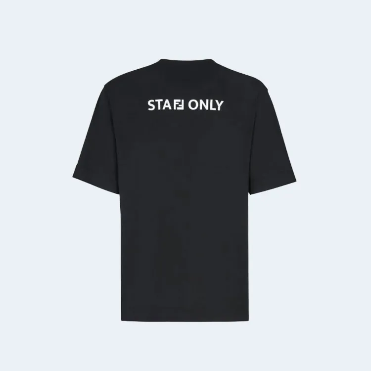 펜디 스태프온리 클래식 티셔츠 블랙
