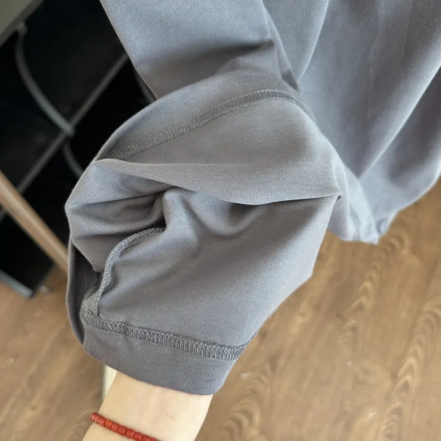 디올 그레이 코튼 저지 캐주얼 핏 티셔츠