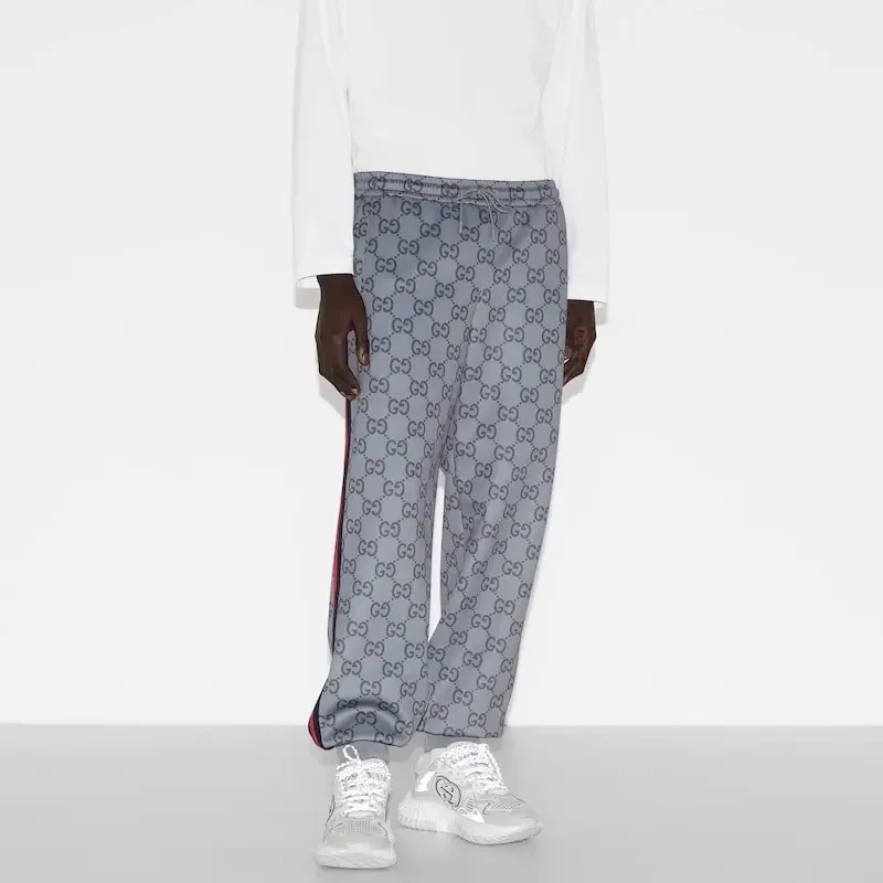 구찌 웹 점보 GG 조깅 팬츠