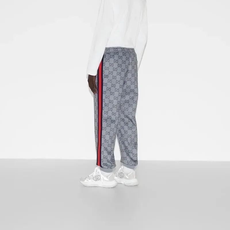 구찌 웹 점보 GG 조깅 팬츠