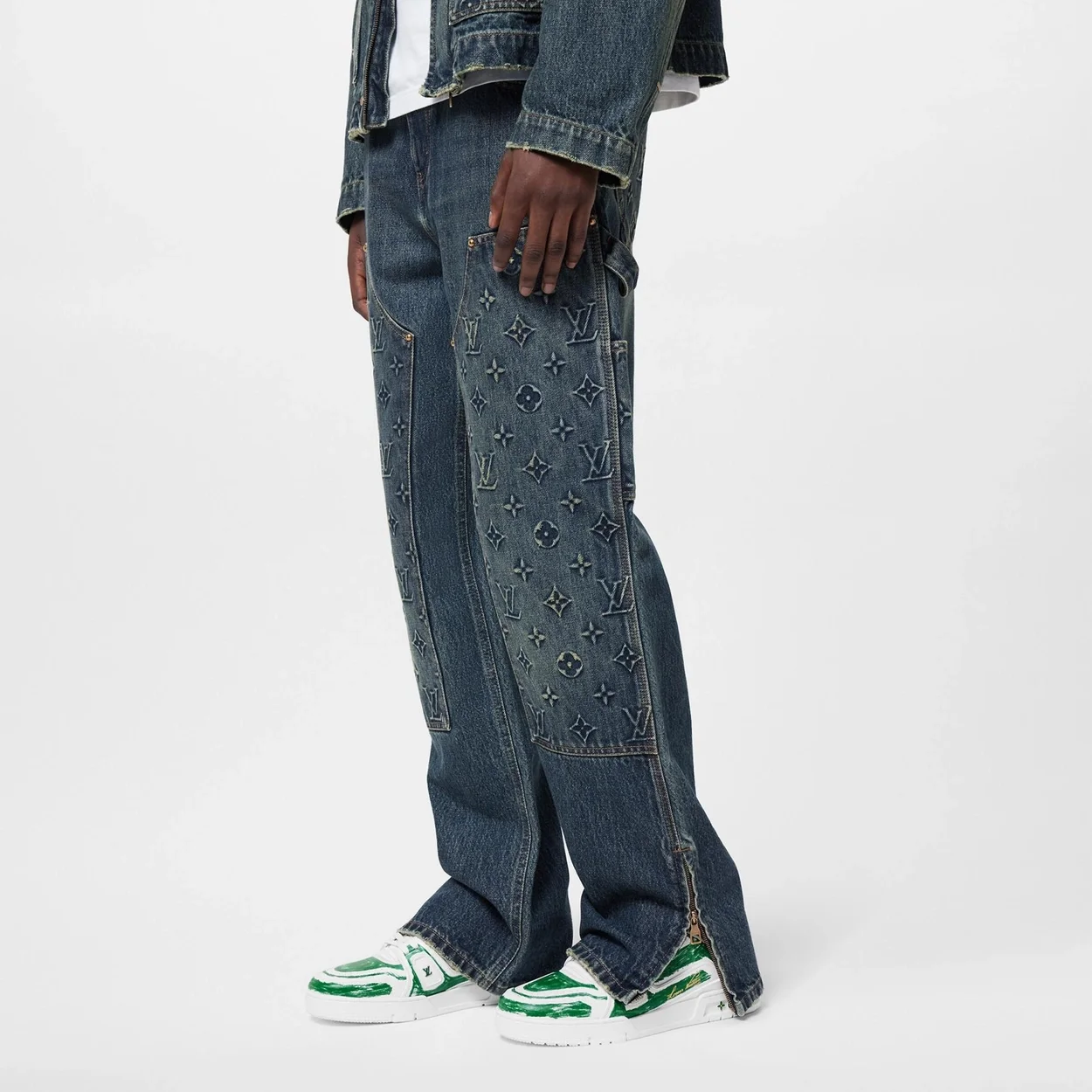 루이비통 워크웨어 카펜터 데님 팬츠