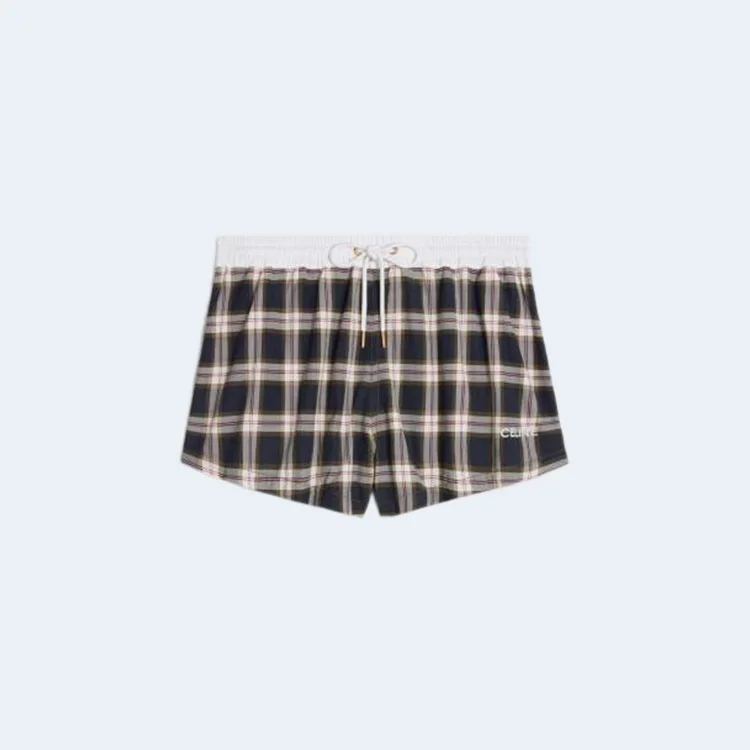셀린느 체크 미니 쇼츠