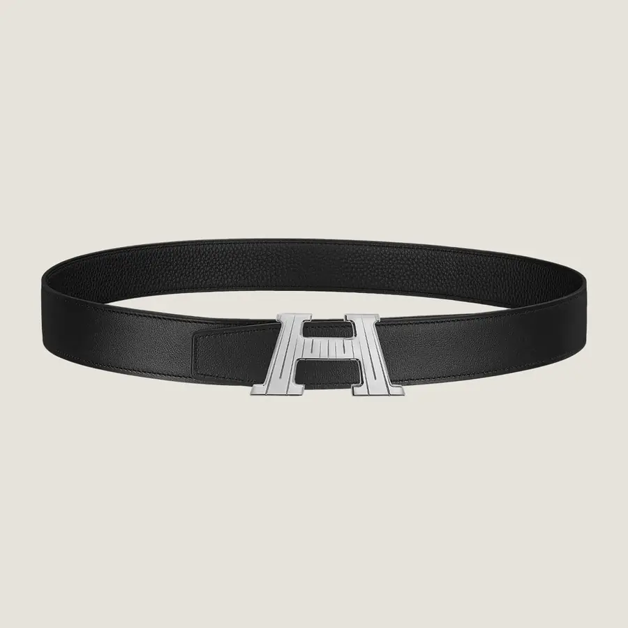 에르메스 H 토고 벨트 블랙 은장 32mm