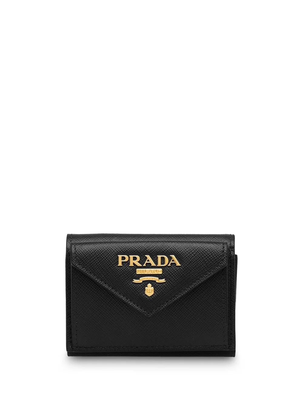 프라다 스몰 사피아노 메탈로고 레더 지갑
