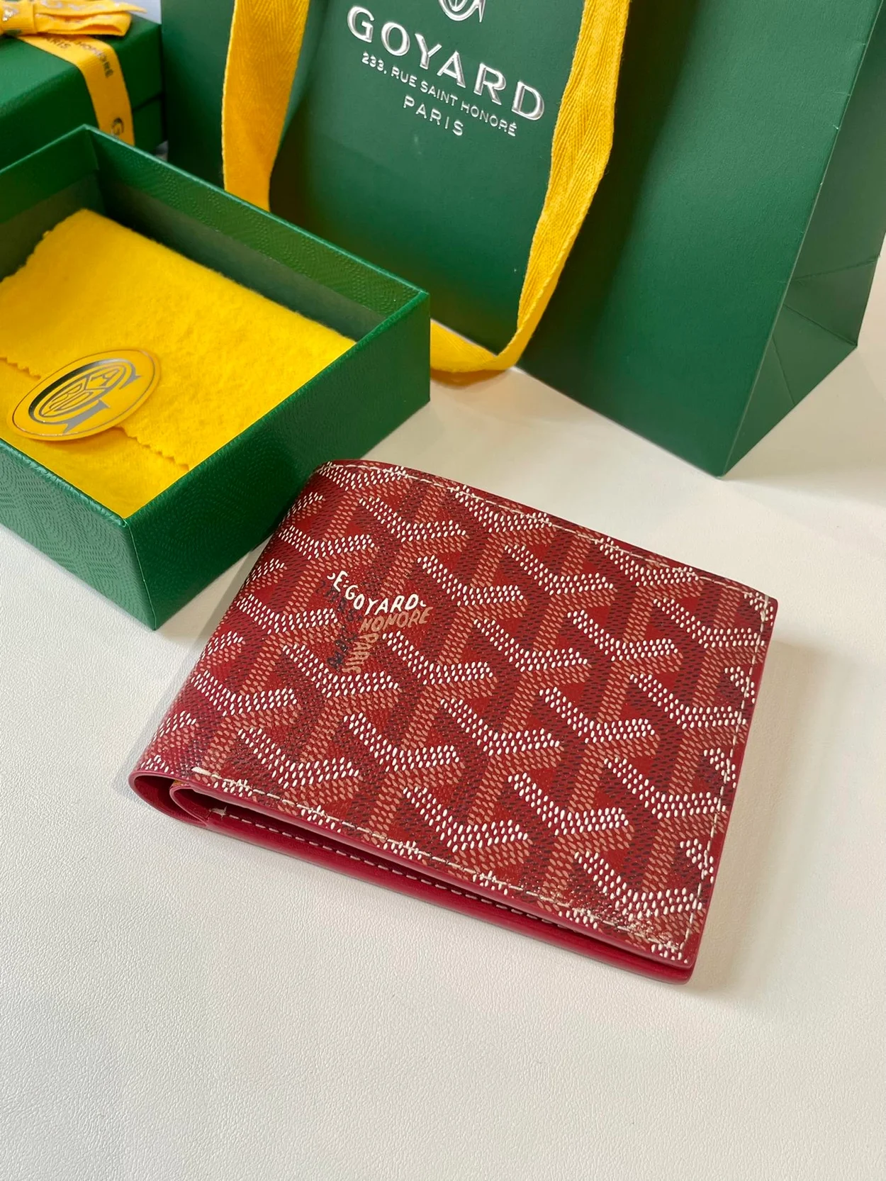 고야드 빅투아르 지갑 레드