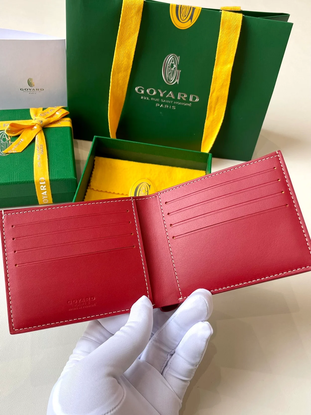 고야드 빅투아르 지갑 레드