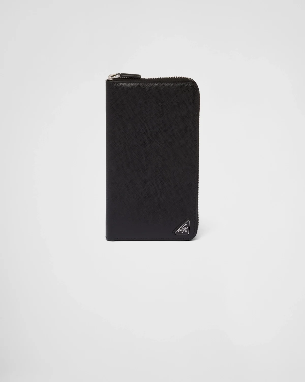 프라다 사피아노 실버 삼각로고 지퍼지갑