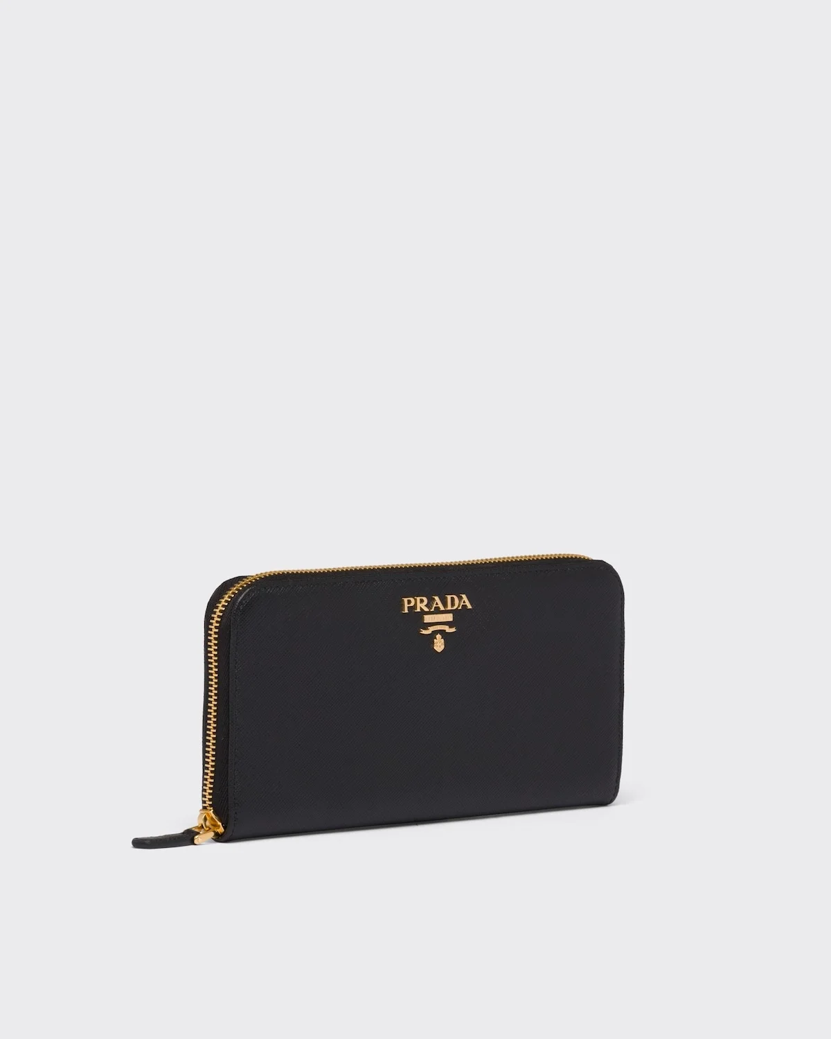 프라다 사피아노 메탈로고 지퍼지갑