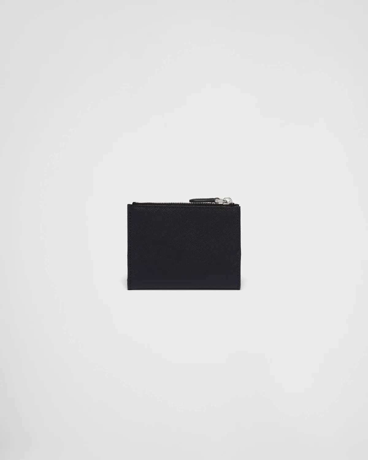 프라다 사피아노 실버 삼각로고 레더 지갑