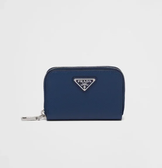 프라다 사피아노 동전 지갑 네이비
