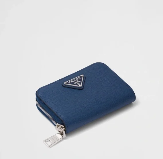프라다 사피아노 동전 지갑 네이비