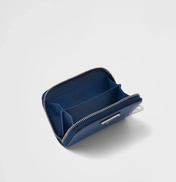 프라다 사피아노 동전 지갑 네이비