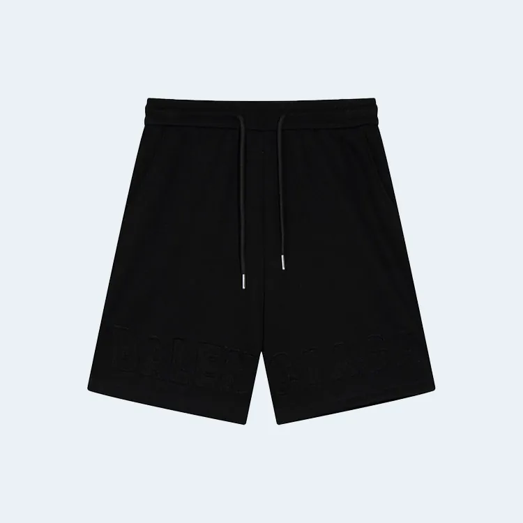 발렌시아가 하드웨어 로고 쇼츠 블랙