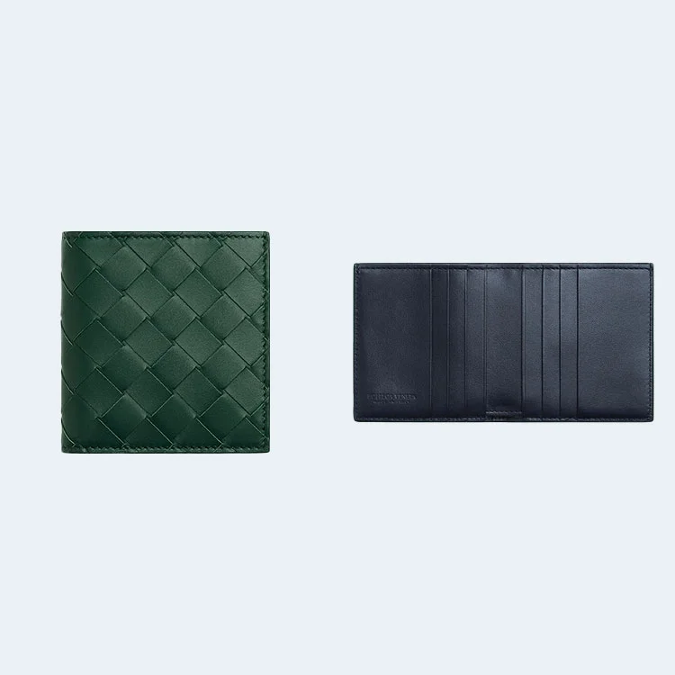 보테가 베네타 인트레치아토 슬림 폴더 지갑