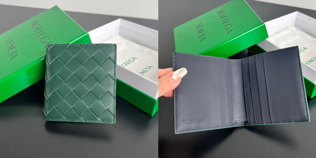 보테가 베네타 인트레치아토 슬림 폴더 지갑