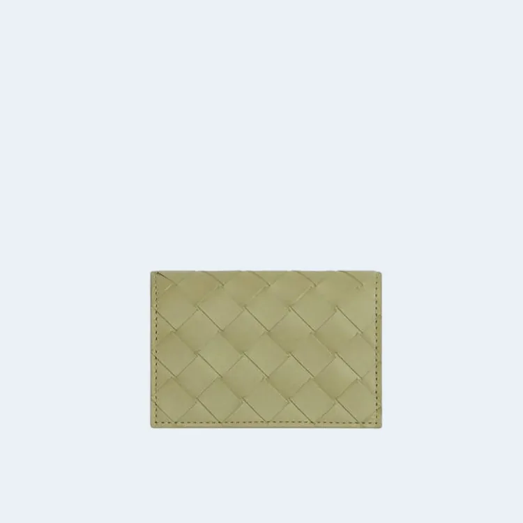보테가 베네타 인트레치아토 트래버틴 명함지갑