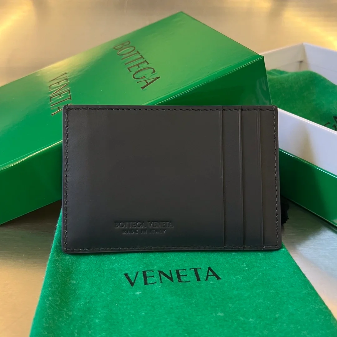 보테가 베네타 카세트 크레딧 카드지갑 블랙