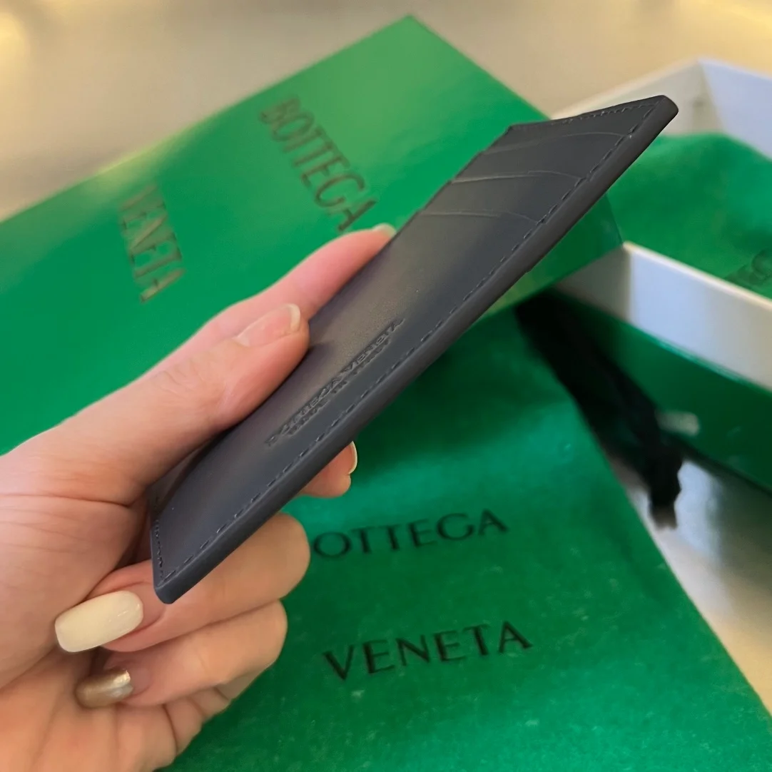 보테가 베네타 카세트 크레딧 카드지갑 블랙