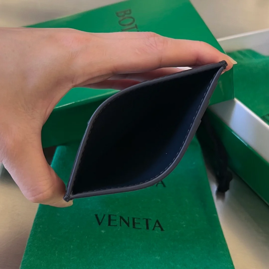 보테가 베네타 카세트 크레딧 카드지갑 블랙