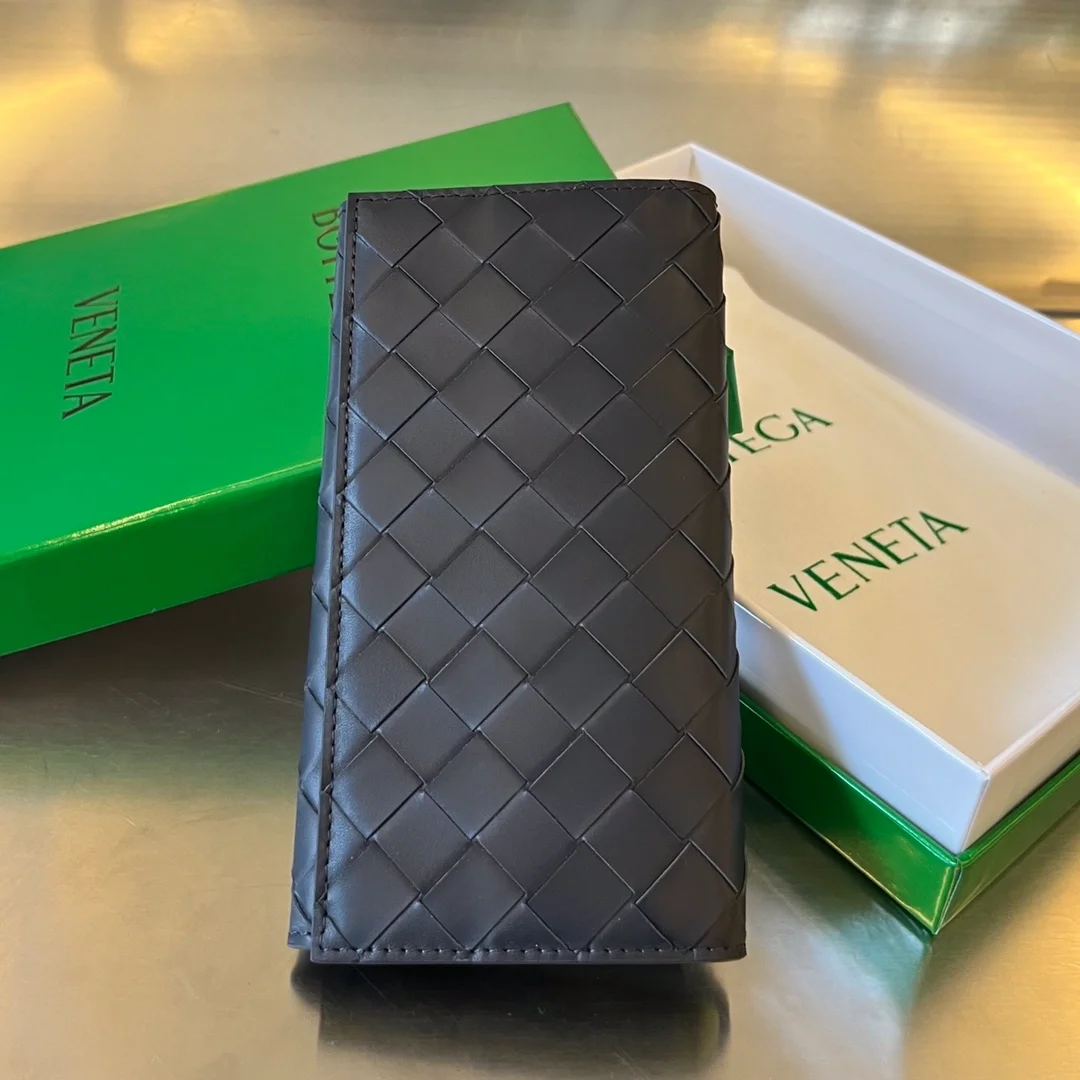 보테가 베네타 폴렌 장지갑 스페이스 네이비