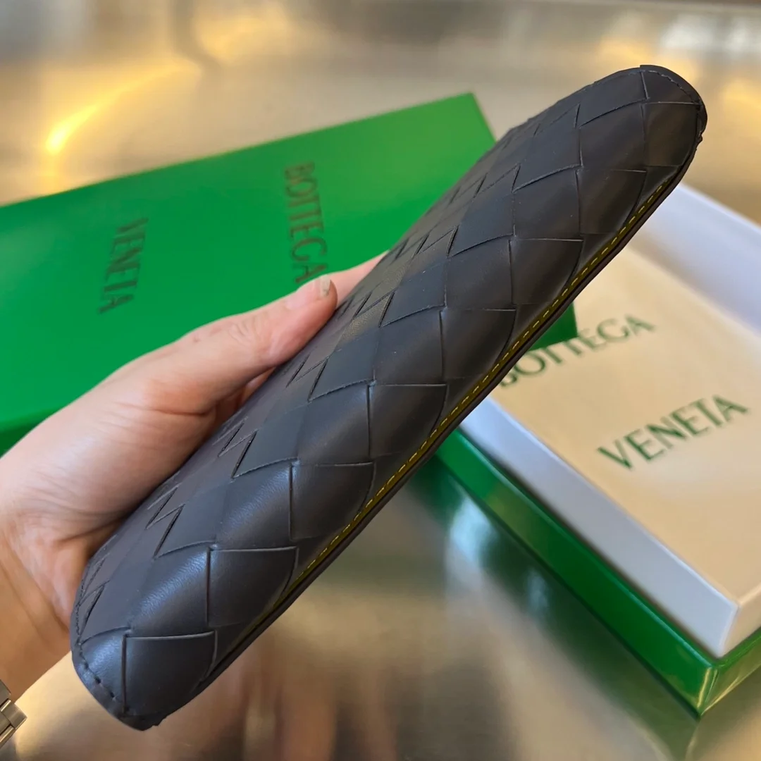 보테가 베네타 폴렌 장지갑 스페이스 네이비