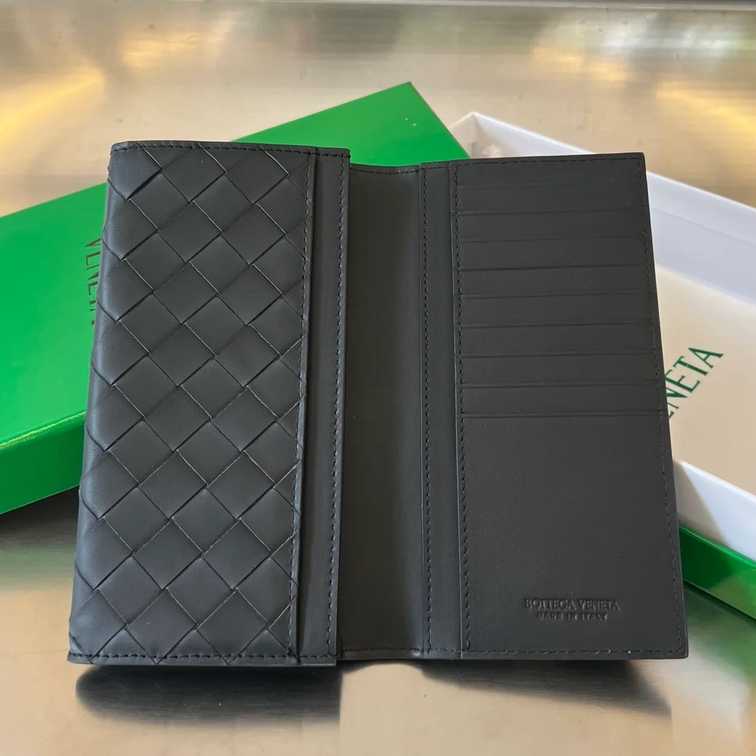 보테가 베네타 인트레치아토 장지갑 블랙
