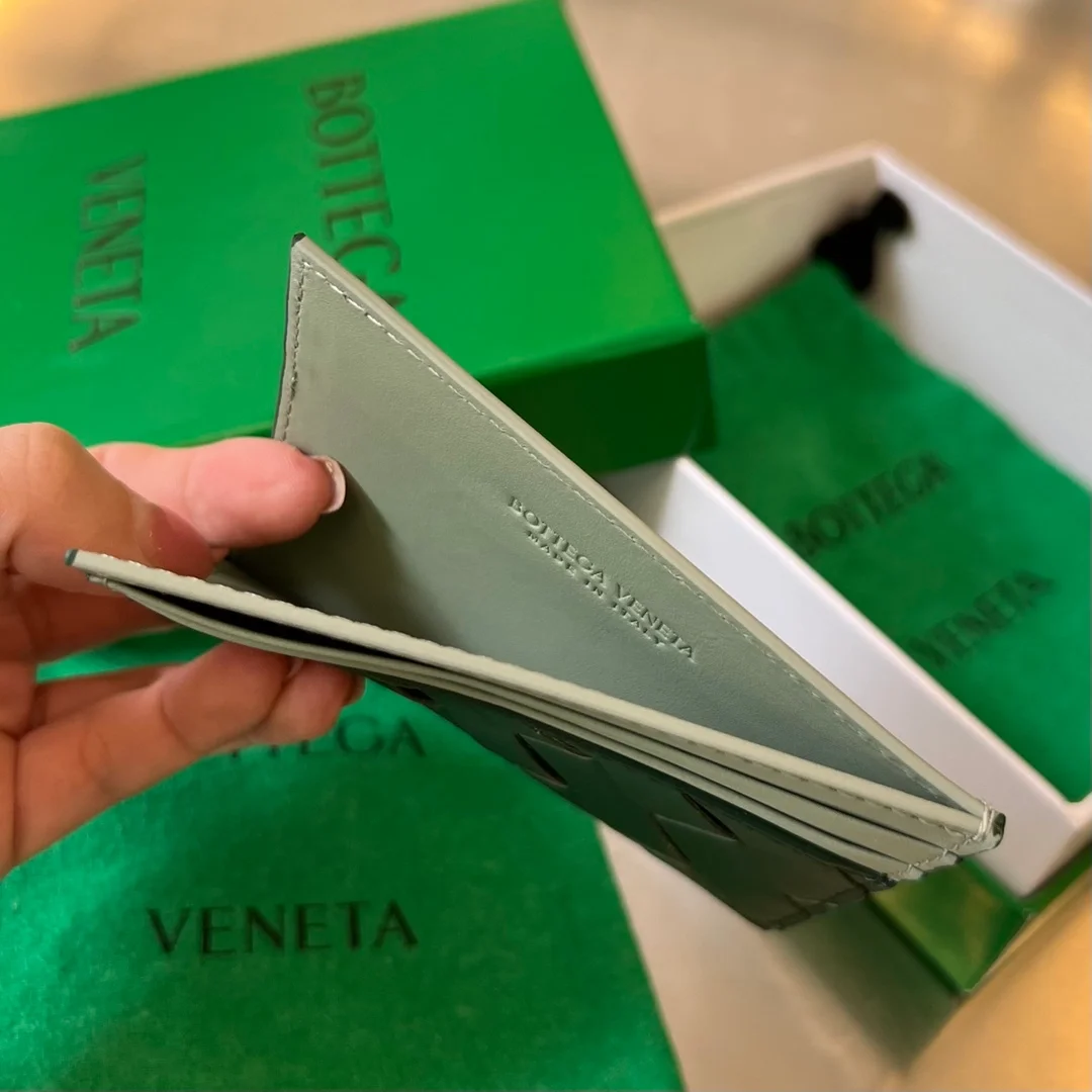 보테가 베네타 인트레치아토 투톤 카드 케이스