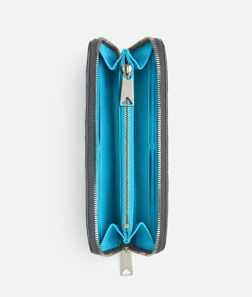 보테가 베네타 인트레치아토 어라운드 지갑 썬더