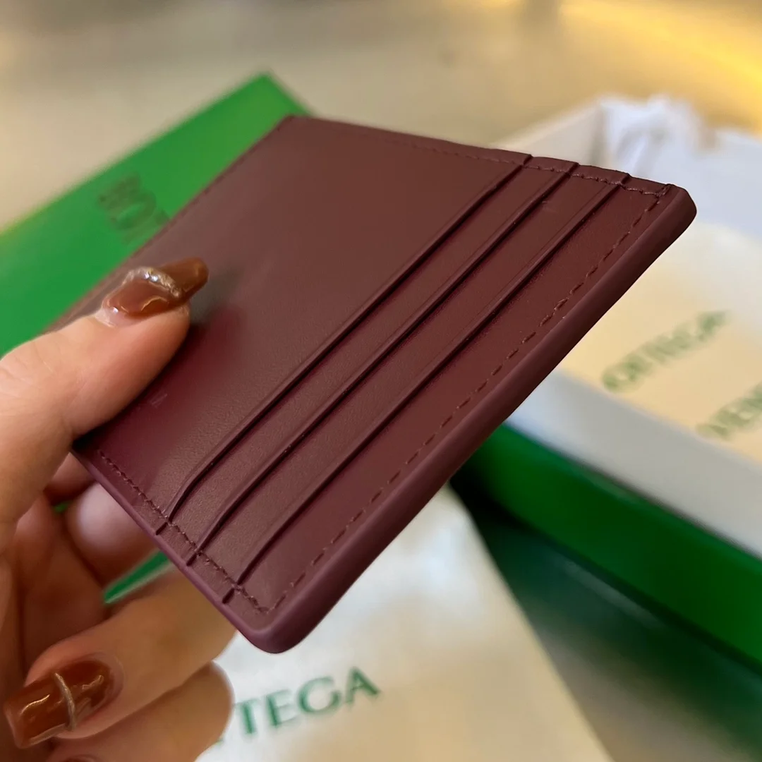 보테가 베네타 카세트 카드케이스 버건디