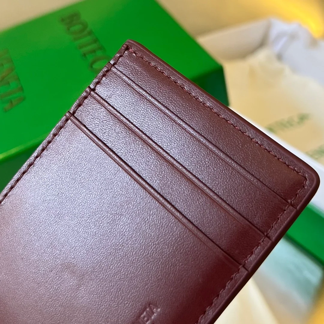 보테가 베네타 카세트 카드케이스 버건디