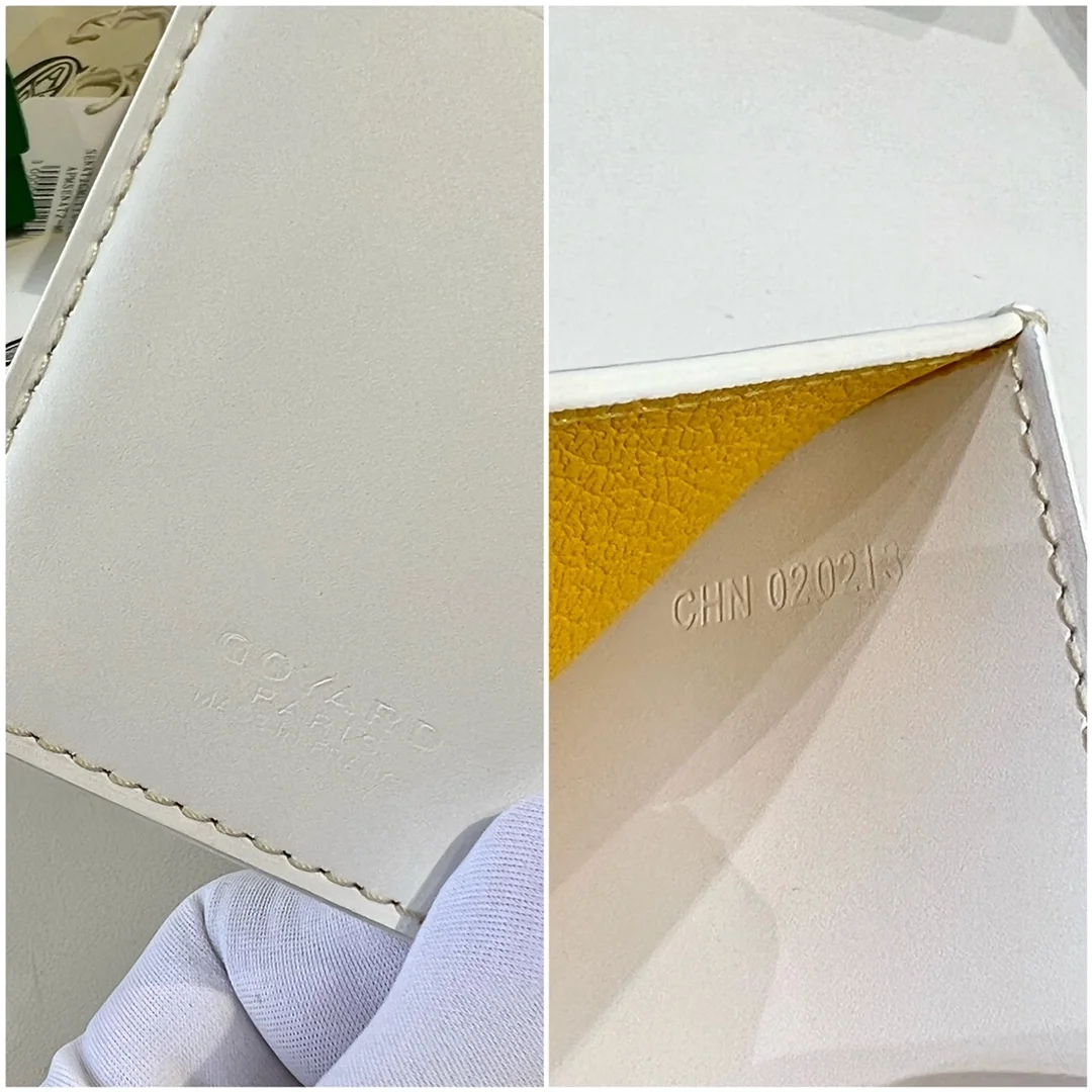 고야드 생피에르 카드 홀더 화이트